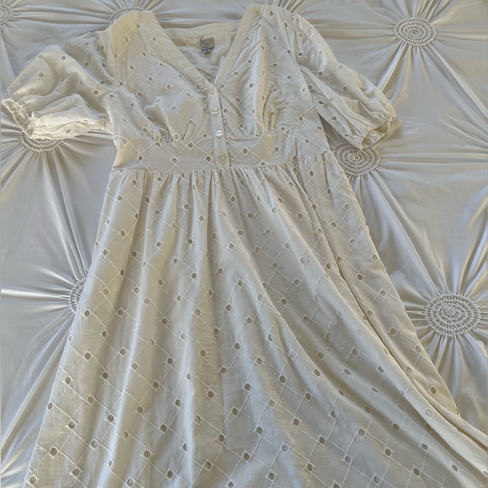 Eyelet Maxi Dress